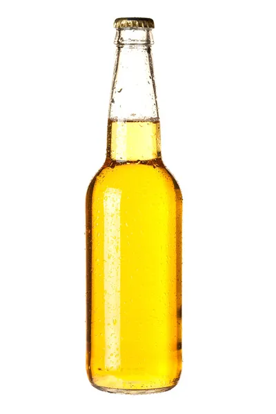 Lager beer in bottle — Stock Photo, Image