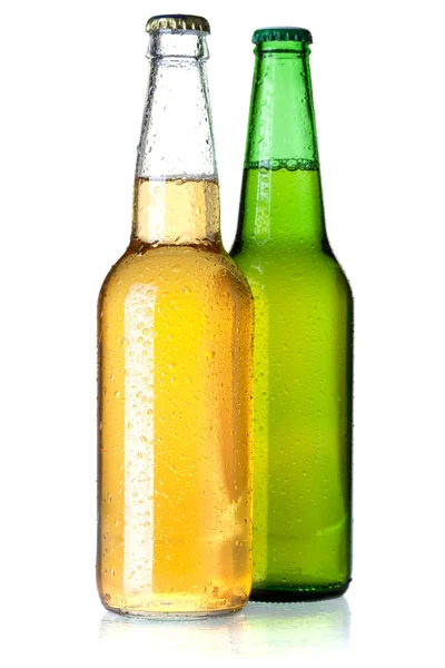 Två ölflaskor — Stockfoto