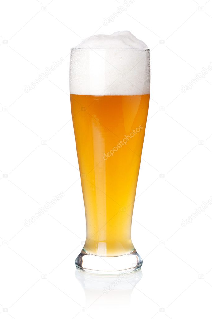White beer in glass