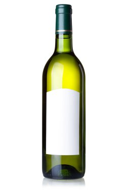 Wine collection - White wine in green bo clipart