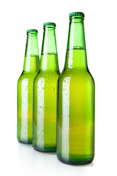 Three beer bottles — Stock Photo, Image