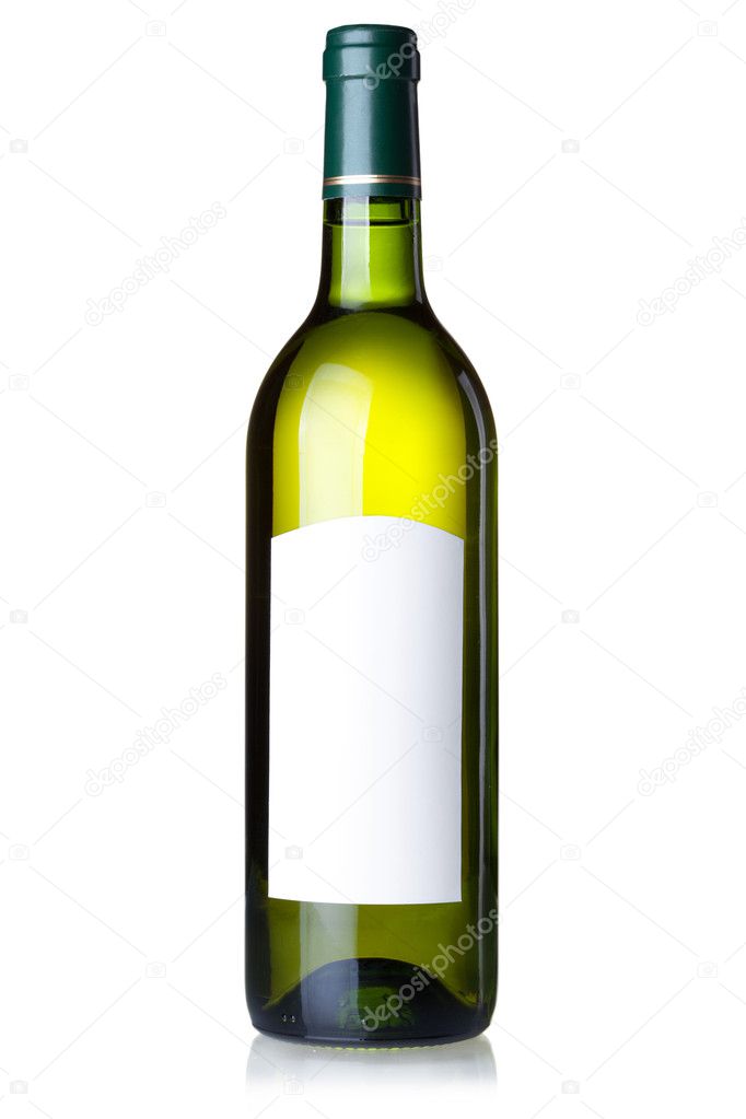Wine collection - White wine in green bo