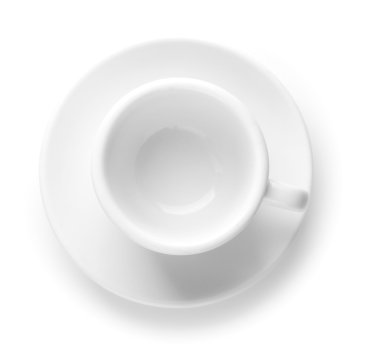 Coffee cup with saucer clipart