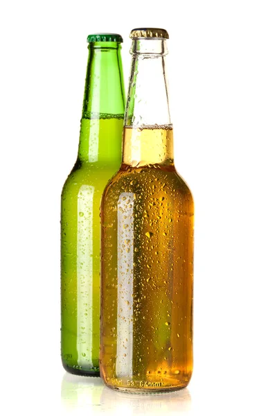 Zwei Bierflaschen — Stockfoto