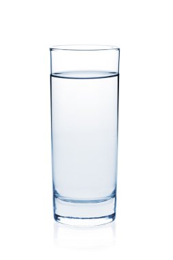 Soda water in glass clipart