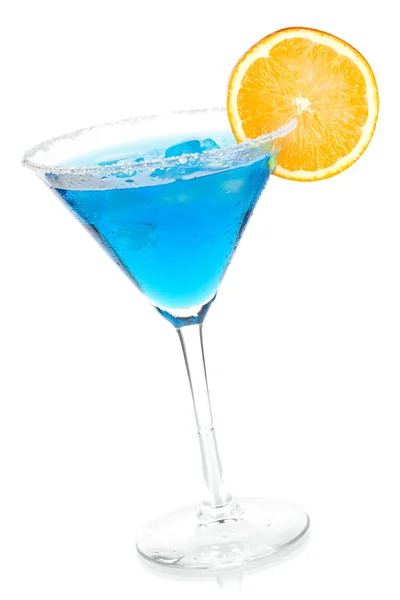 Cocktail collection - Blue martini with — Stock Photo, Image