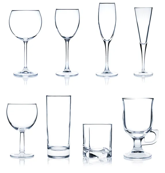 Cocktailglassammlung — Stockfoto