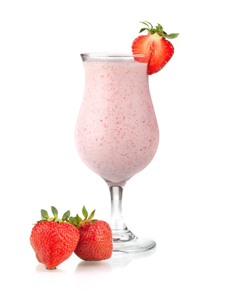 Γάλα φράουλα κοκτέιλ — Φωτογραφία Αρχείου
