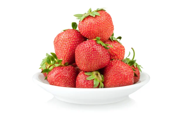 Plattan med jordgubbe — Stockfoto