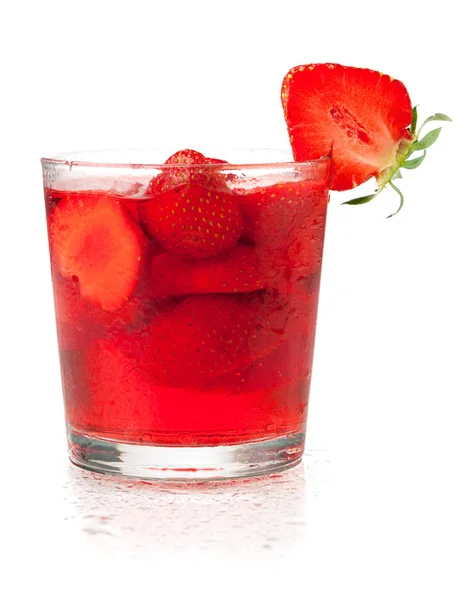 草莓鸡尾酒 — 图库照片