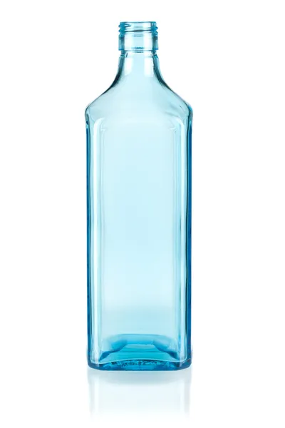 Frasco azul vazio — Fotografia de Stock