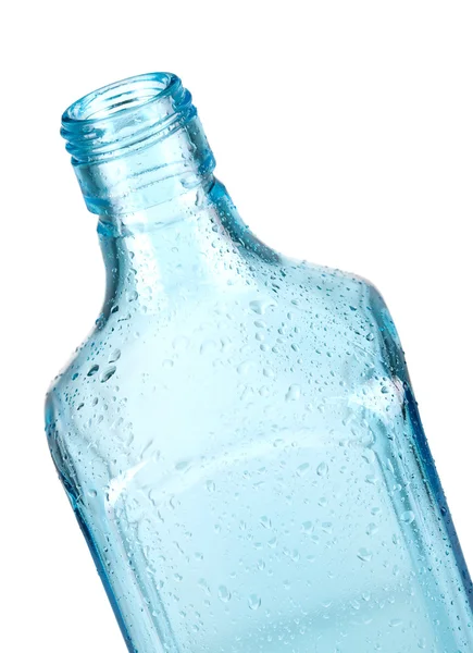 Primer plano de la botella azul — Foto de Stock