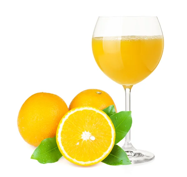 Narancslé és narancs — Stock Fotó