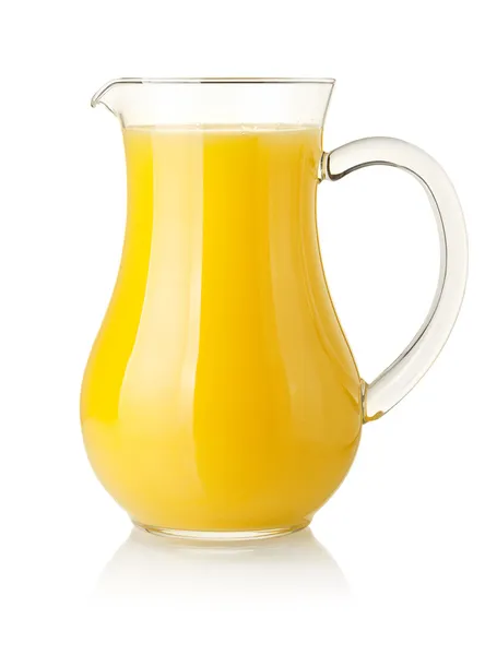 Succo d'arancia in brocca — Foto Stock