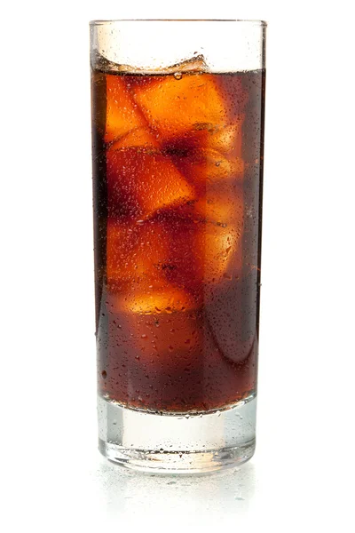 Cola in highball glas — Stockfoto