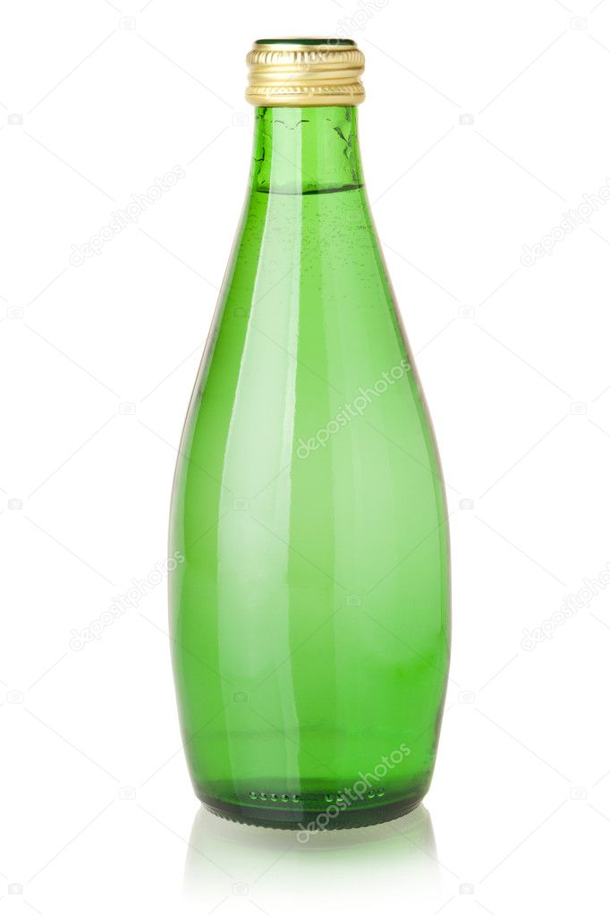 Soda water in glass bottle — Stock Photo © karandaev 3587071