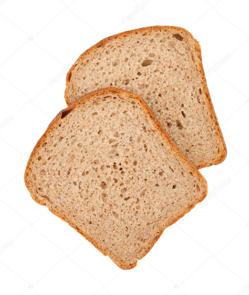 Duas fatias de pão integral — Fotografias de Stock © karandaev #3668211