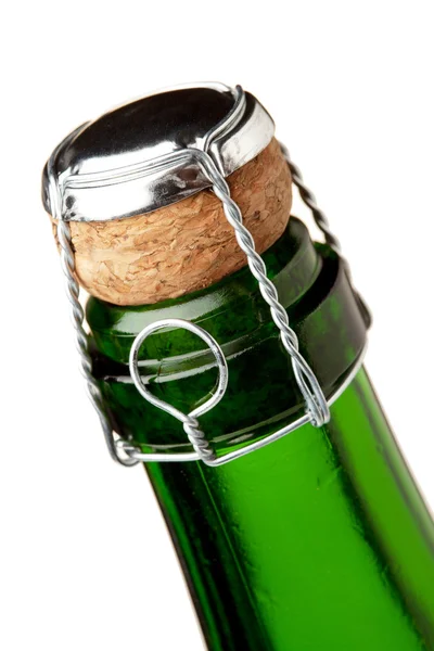 Garrafa de champanhe pescoço — Fotografia de Stock