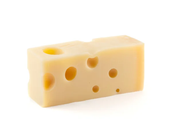 Stück Käse mit Löchern — Stockfoto