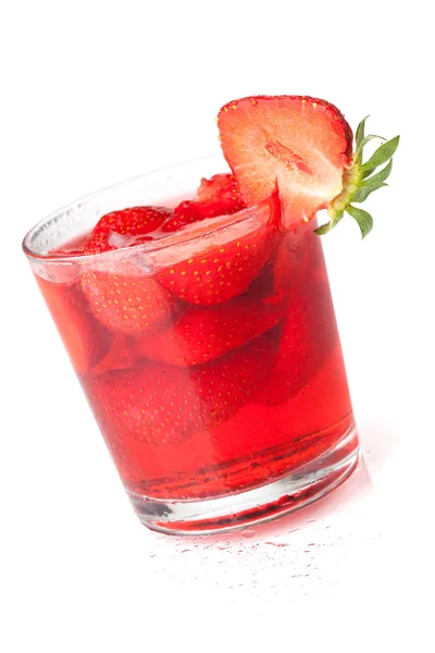 Erdbeer-Wodka-Cocktail — Stockfoto