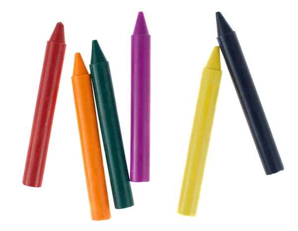 Crayones de cera coloreados — Foto de Stock