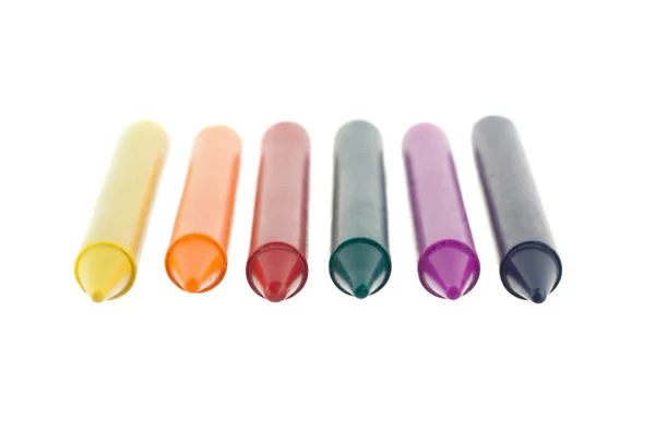 Цветные восковые карандаши — стоковое фото