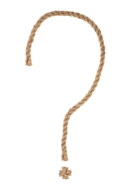 Σχοινί σε σχήμα ερωτηματικού — Φωτογραφία Αρχείου