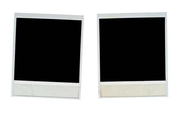 Blank photo frames isolated on white — Stock Photo, Image
