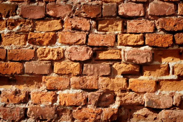 Υφή του παλαιού τοίχου από τούβλα — Φωτογραφία Αρχείου