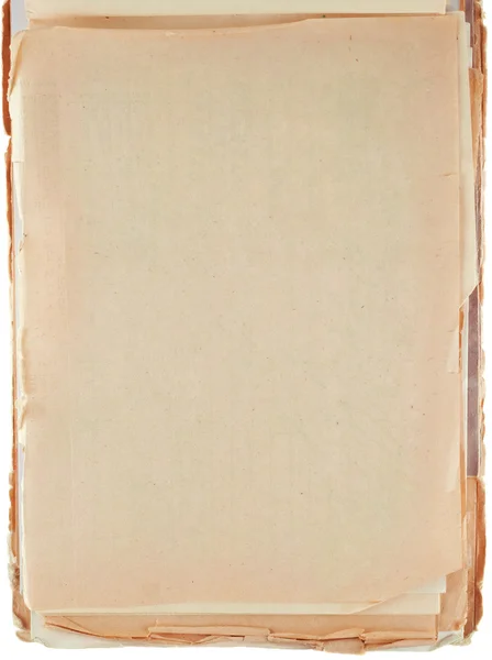 Bloco de notas antigo isolado em branco — Fotografia de Stock