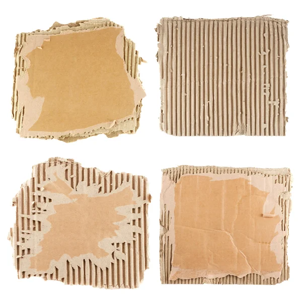 Cartón ondulado marrón — Foto de Stock