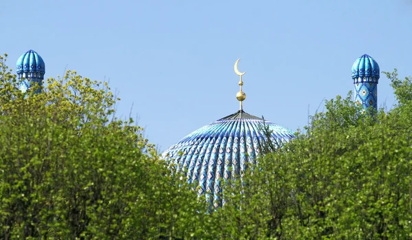 Minarety mešity katedrála St. Petersburg (Rusko) — Stock fotografie