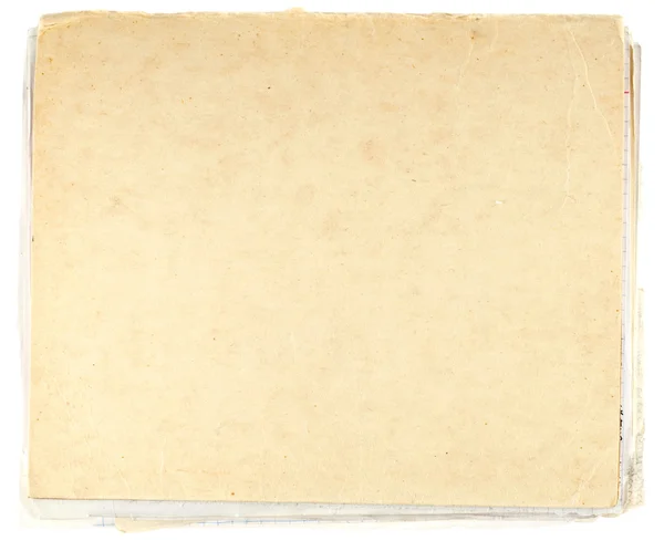Vecchio cartone grungy isolato su bianco — Foto Stock