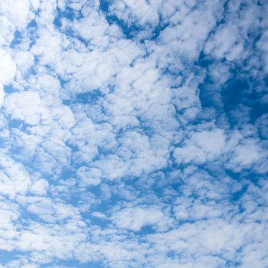 Beatiful white clouds on the blue sky