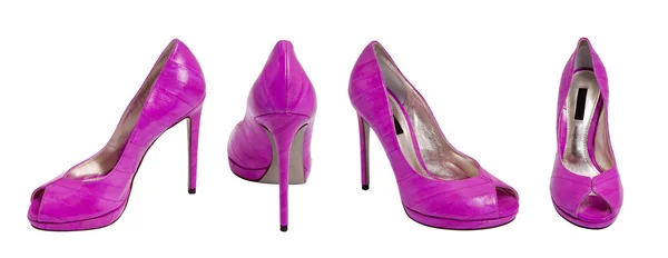 Purple women high heel women shoe — Stock Photo, Image
