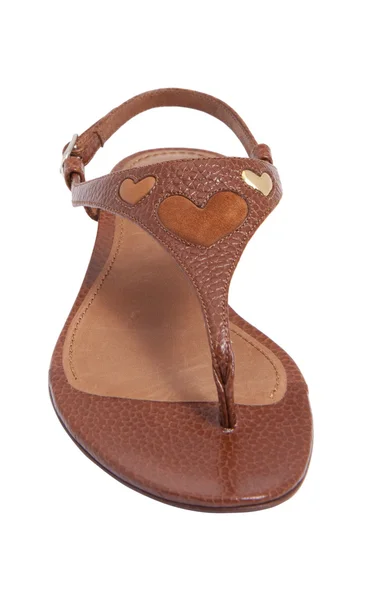 Sandalia de mujer marrón — Foto de Stock