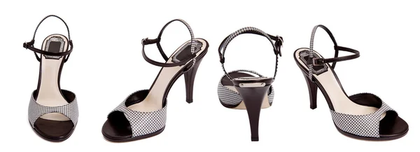 Zapato tacón alto negro para mujer — Foto de Stock