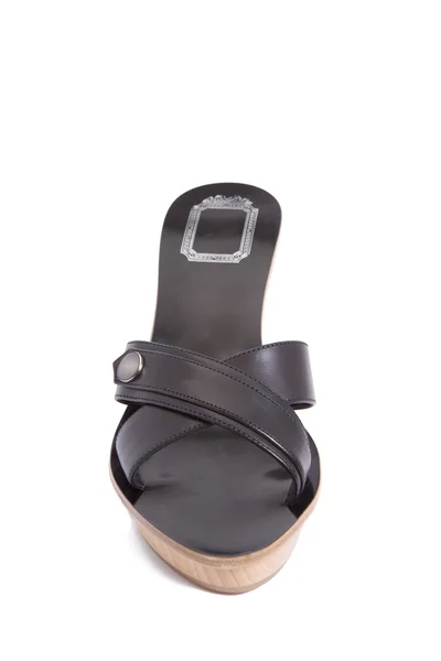Чернокожие сандалии — стоковое фото