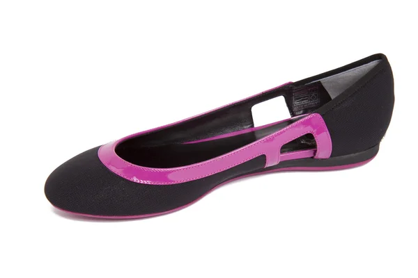 블랙-퍼플 여성 신발 — 스톡 사진