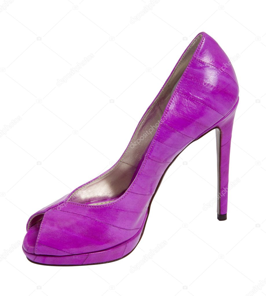 Purple women high heel women shoe
