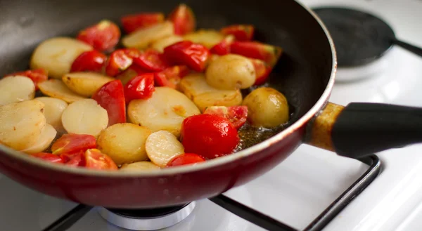 stock image Potato and tomato