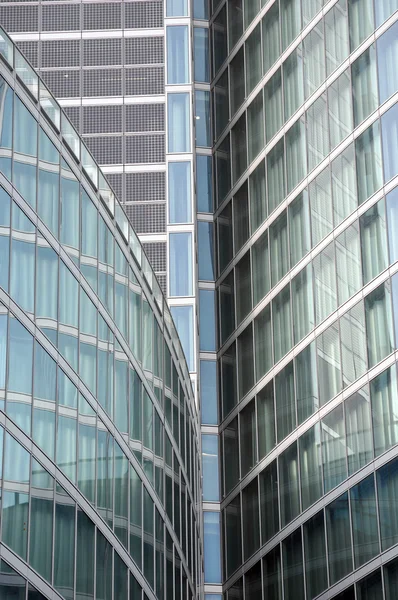 Modern building glass facades geometry — Stock Photo, Image