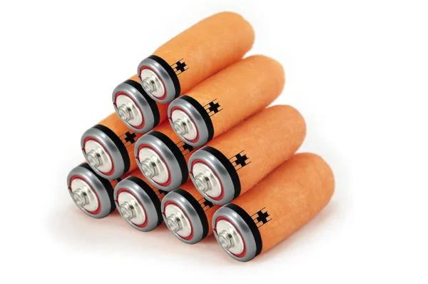 Batteriekonzept für grüne Energie lizenzfreie Stockfotos