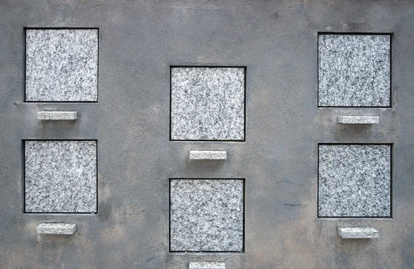 空白の正方形の墓石 — ストック写真
