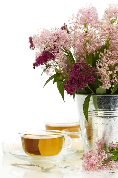 Kruiden thee en bloemen — Stockfoto