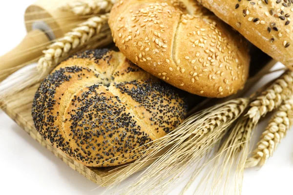 Pšenice a chléb — Stock fotografie