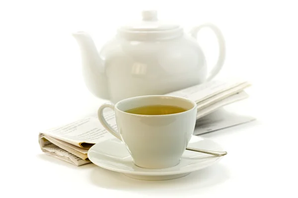 Por la mañana taza de té — Foto de Stock