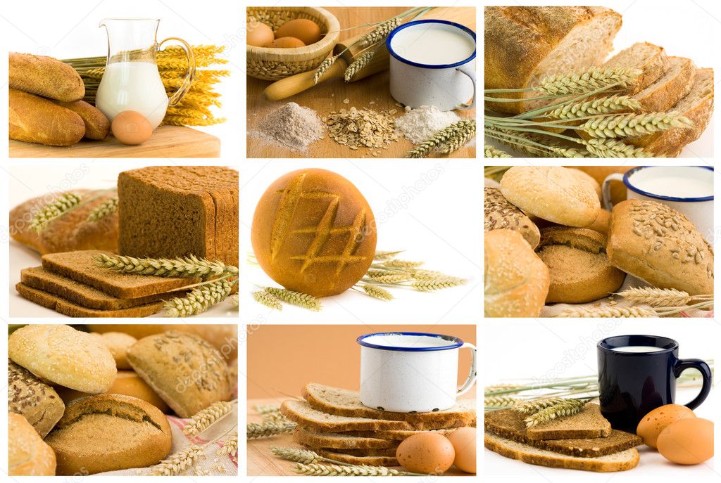 Bread collage