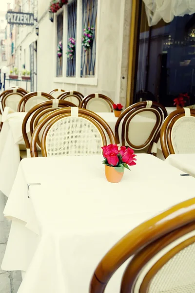 Small restaurant in Venice — Stock Photo, Image
