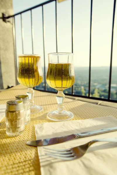 Restaurant met een panoramisch uitzicht — Stockfoto